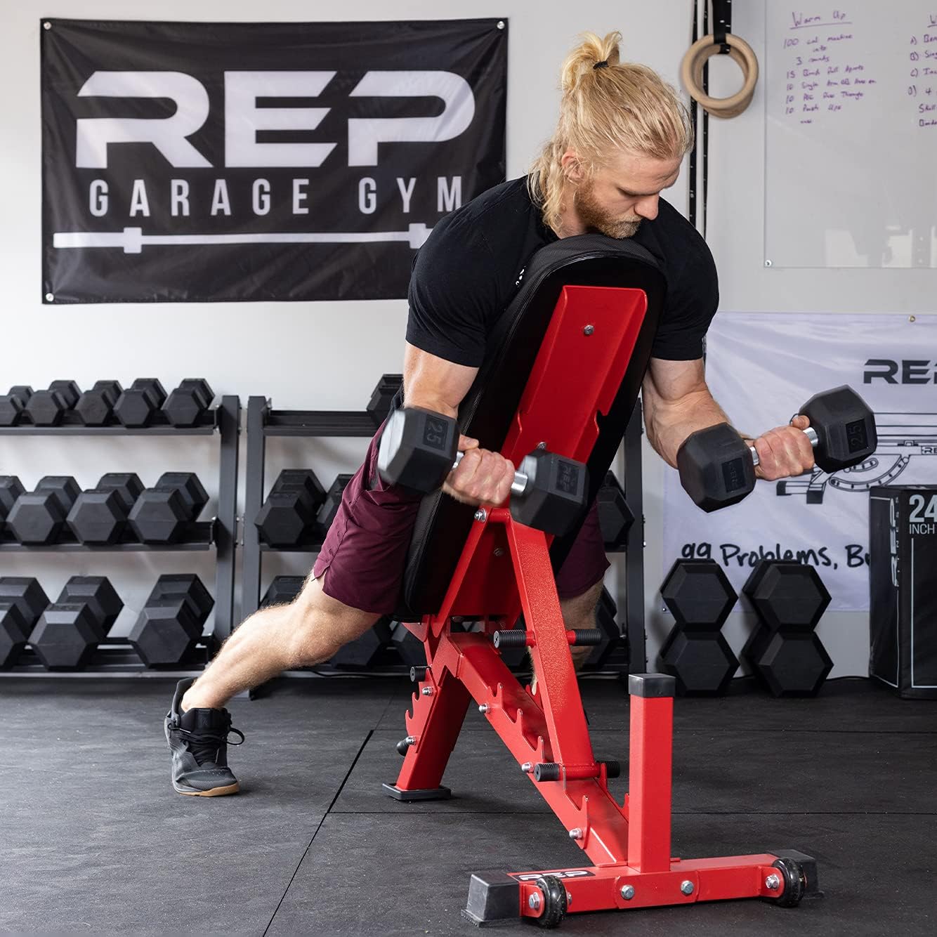 5-50 lb Rubber Hex Dumbbell Set G60268