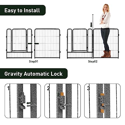 40" Height 16 Panels Foldable Dog Playpen E7331