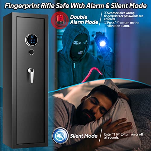 7-8 Rifle Gun Safe Fire Resistant with Removable Shelf A859952