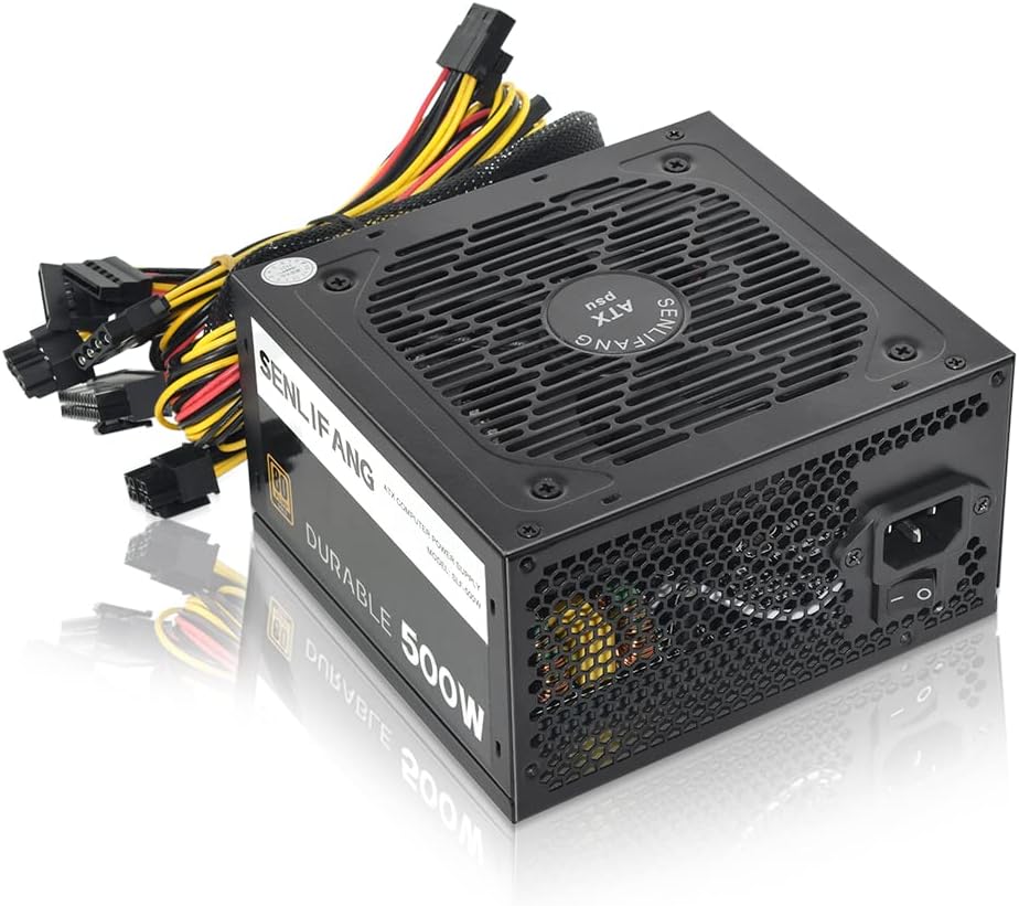 500W 80 Plus Gold Non-Modular Active PC Power Supply with 120mm Fan C15422