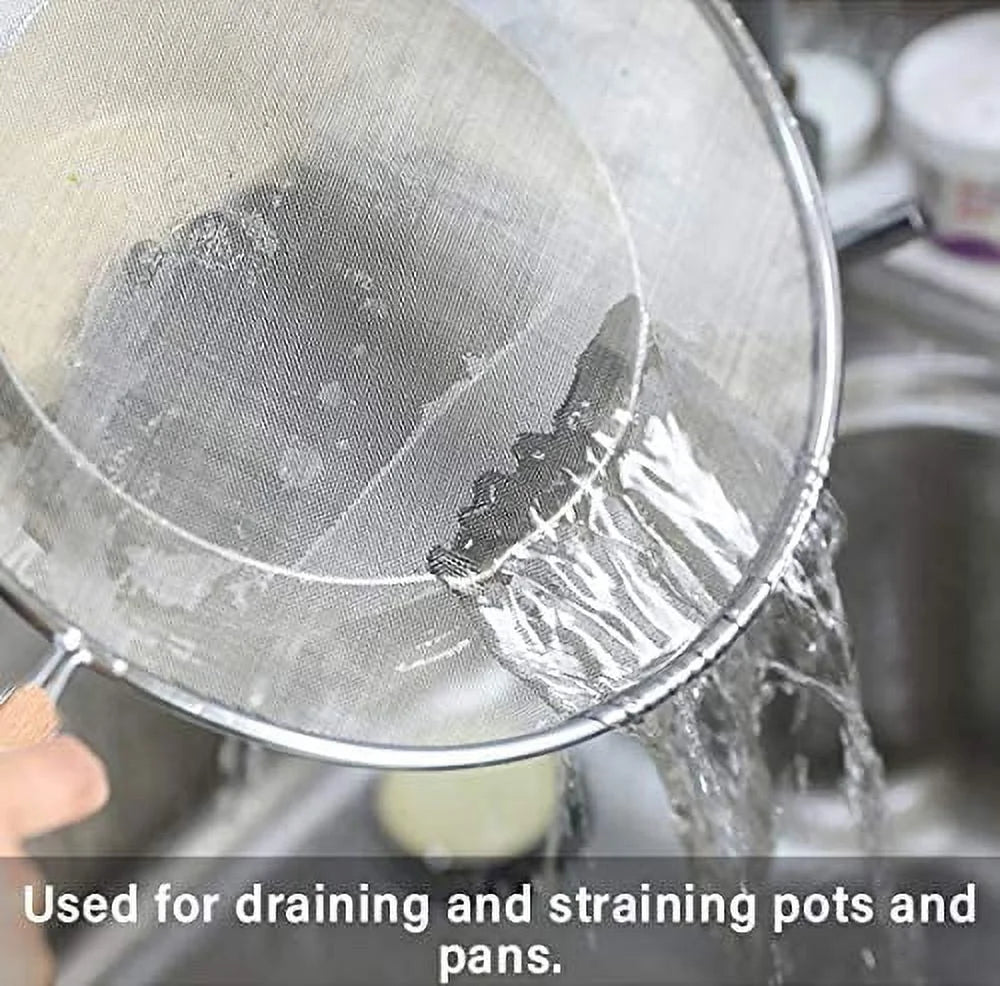 3 Pieces Stainless Steel Grease Splatter Screen Set of 9.8", 11.5" and 13" inch I5679