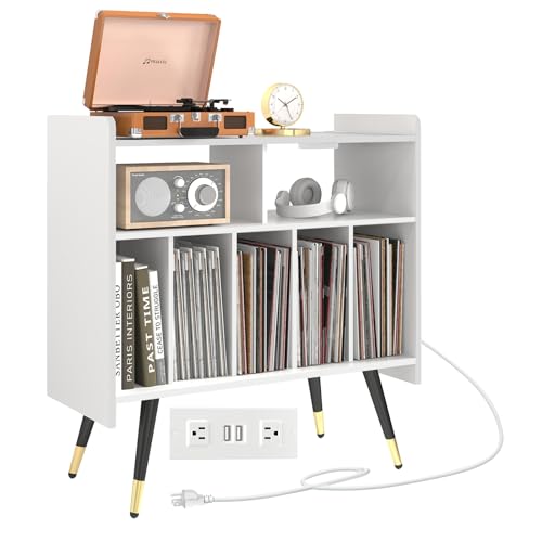 Black Vinyl Record Storage Cabinet W267347