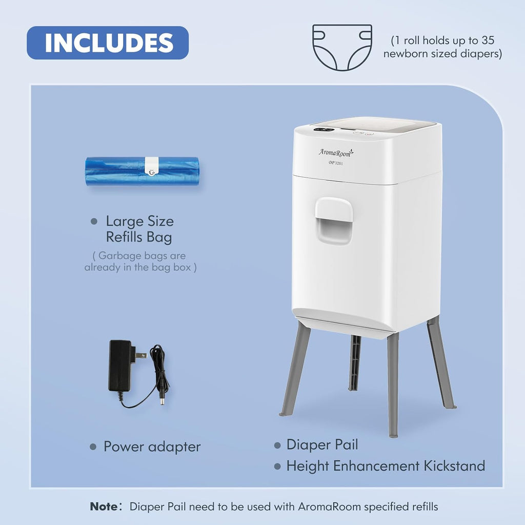 Diaper Pail Odor-Locking Individually Sealed Baby Diaper Pail Smart Trash Can Full-Automatic Packing Self-Changing G69889