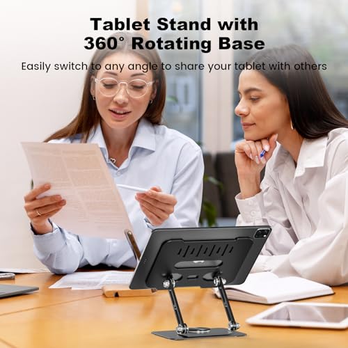 Adjustable Aluminum Tablet Stand White P7742