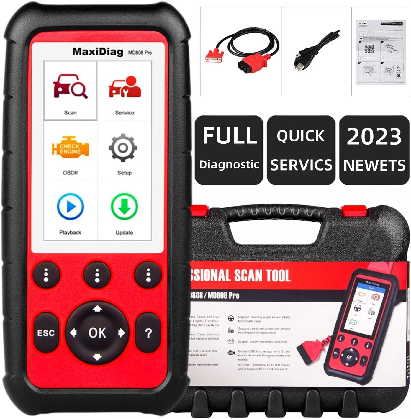 OBD2 Scanner with EPB Oil Reset Battery Registration C17232