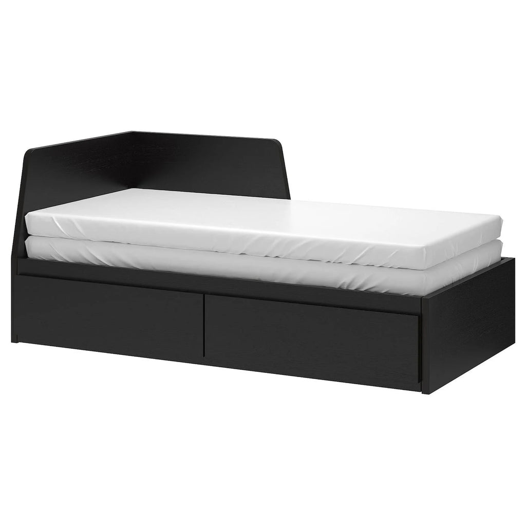 Black Twin Daybed Frame with 2 Drawers O3610