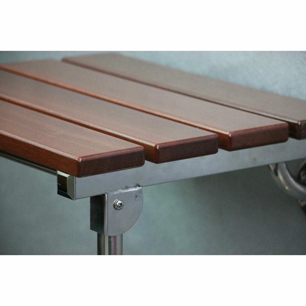 Folding Shower Seat Wall Mounted Wood Bathroom Bench R850