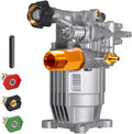 3/4" Shaft Horizontal Pressure Washer Pump, Max 3100 PSI @ 2.5 GPM T2224