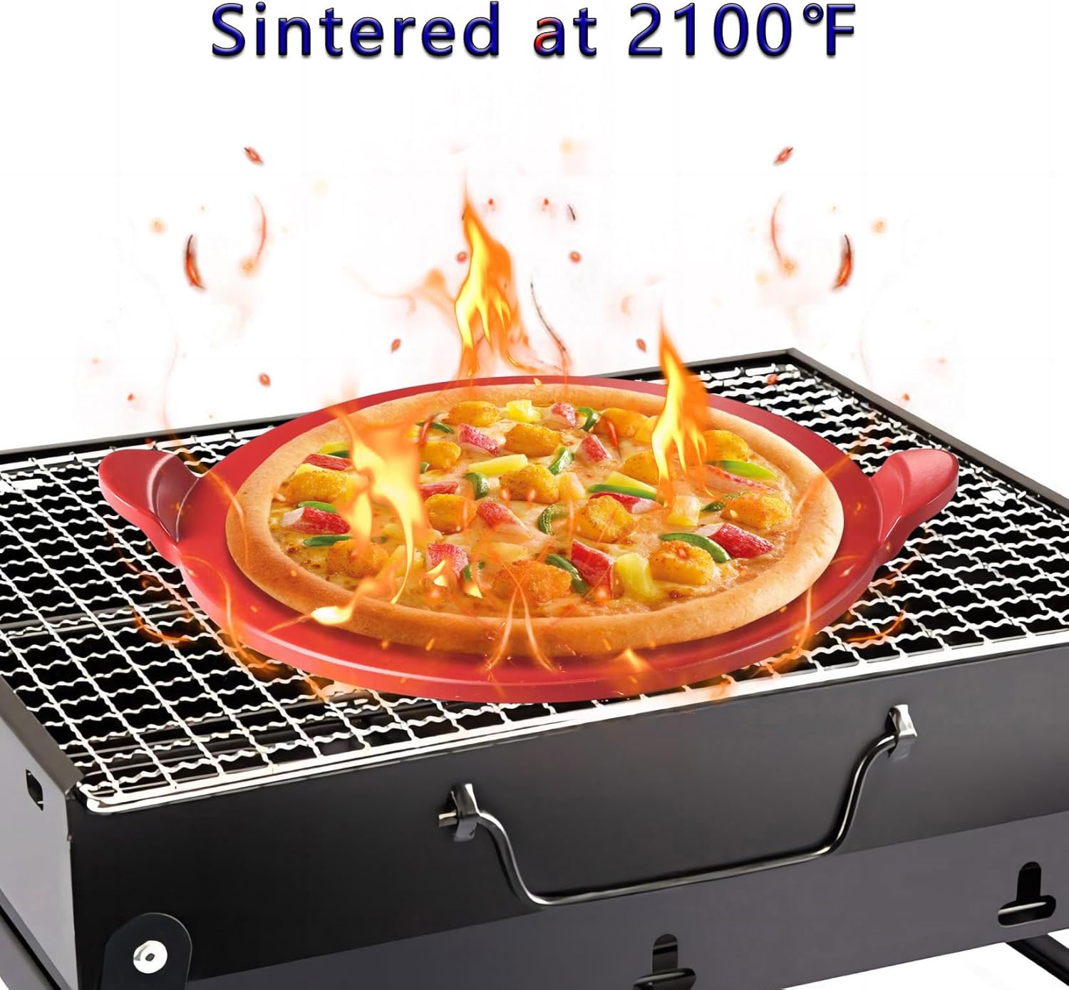 13 inch Round Non-stick Ceramic Pizza Stone C31158