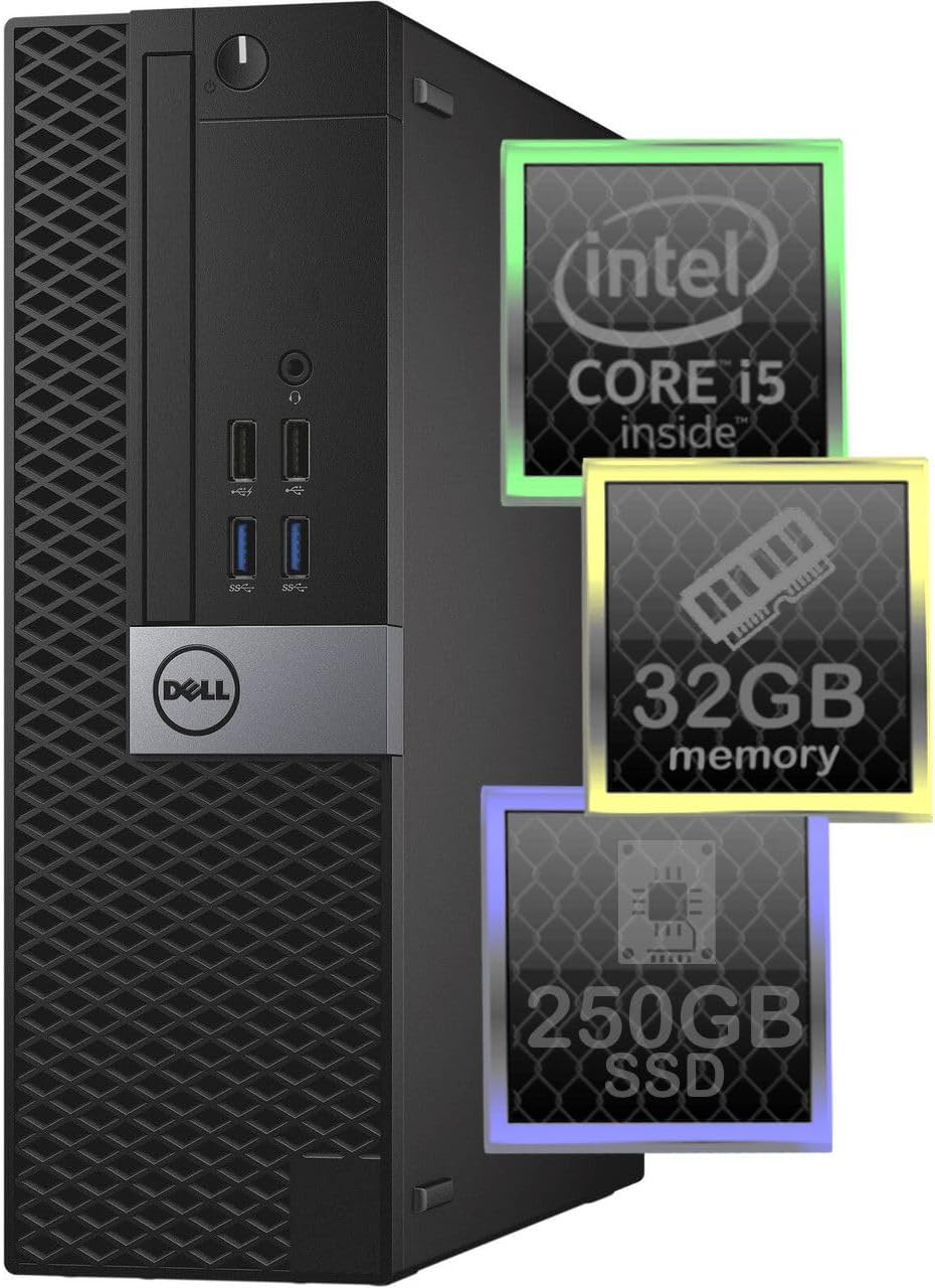 32GB DDR4 RAM 250GB SSD Windows 10 Professional Desktop Computer I668