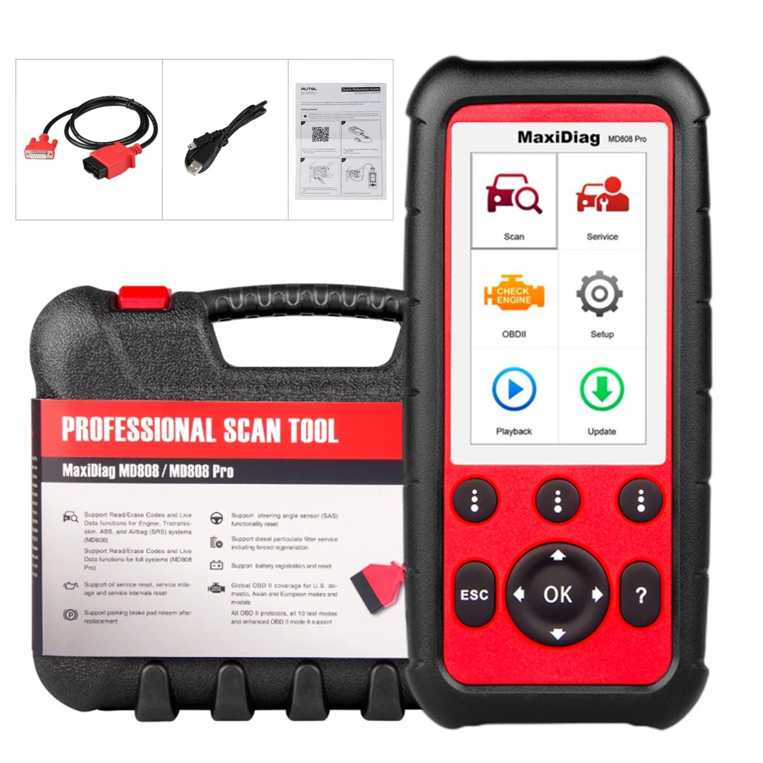 OBD2 Scanner with EPB Oil Reset Battery Registration C17232