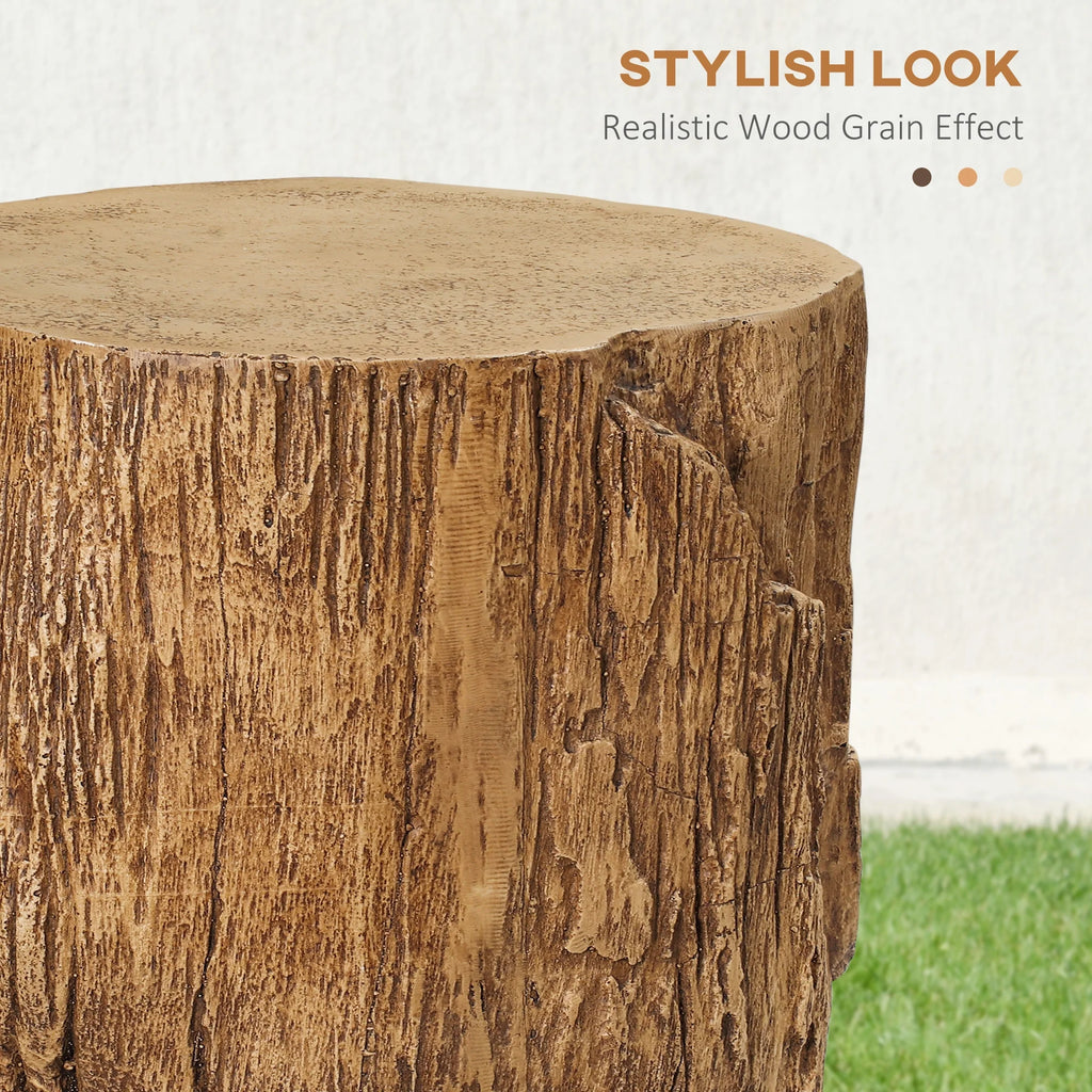 Natural Concrete Side Table Set of 2 Q8949