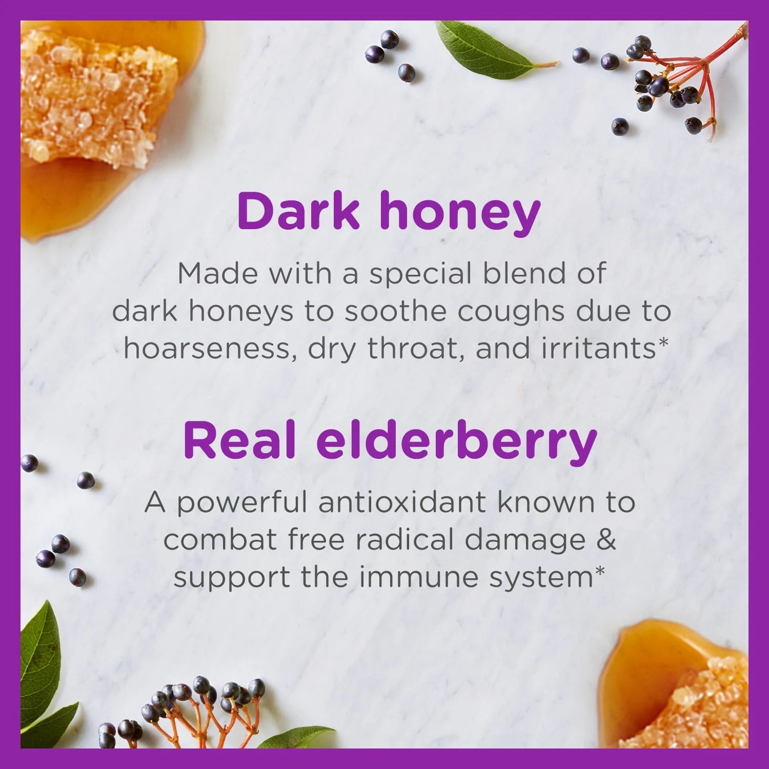 Kids Cough + Immune Daytime with Honey, Vitamin D & Zinc, Mixed Berry, 4FL Oz I726
