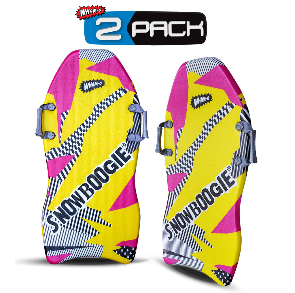 40" 2 Pack Single Rider Snow Sleds with Side Handles PE Foam Core V26094