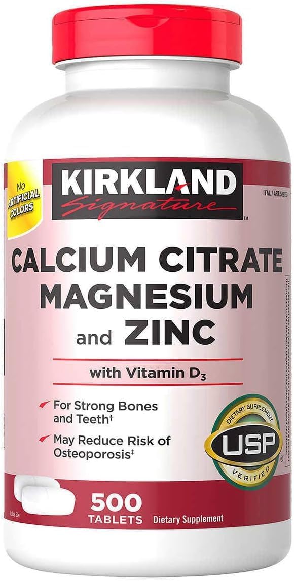 Calcium Citrate Magnesium and Zinc, 500 Tablets A119