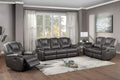 Charcoal Reclining Loveseat and 3-Seat Sofa Set A8024