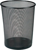 Black Mesh Wire Wastebasket Z109