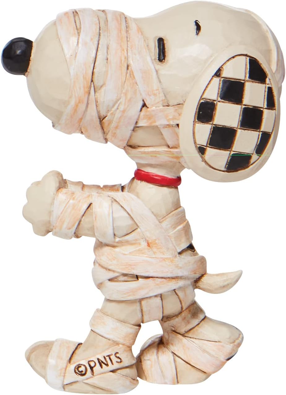 Snoopy Dressed as a Mummy Miniature Figurine, 3 Inch, Cream P529785