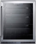 24" Compact Refrigerator with 5 cu. ft. Capacity in Stainless Steel G381