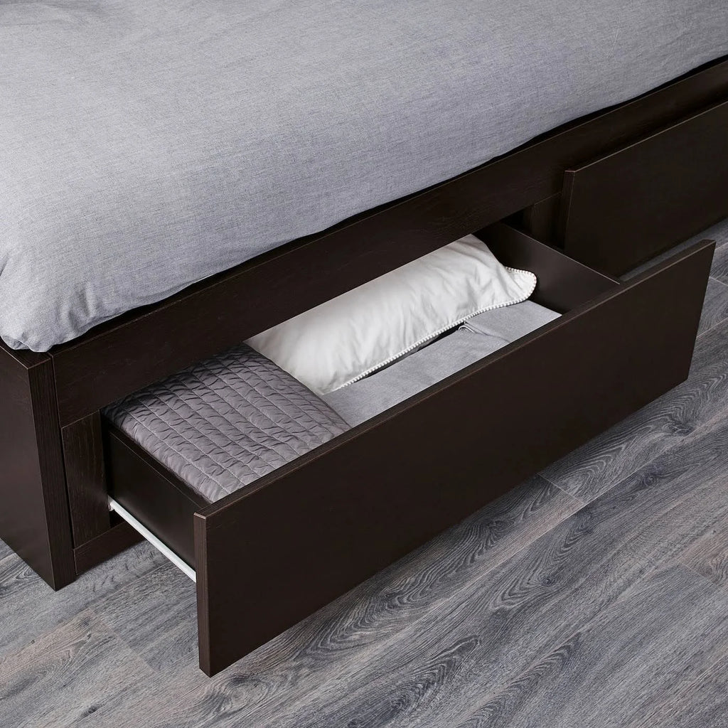 Black Twin Daybed Frame with 2 Drawers O3610
