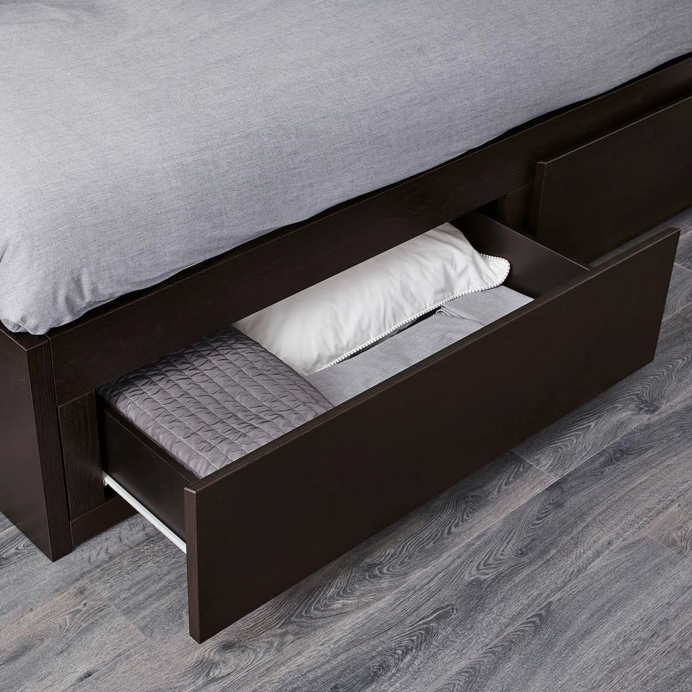 Black Twin Daybed Frame with 2 Drawers O3610