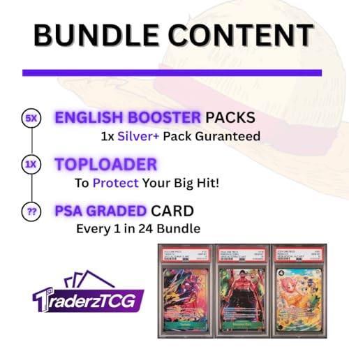One Piece TCG English Booster Pack Bundle – 5 Pack English H7288