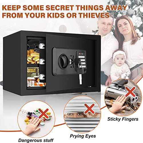 1.0 Cubic Fireproof Waterproof Digital Keypad Safe with Fireproof Money Bag G475796