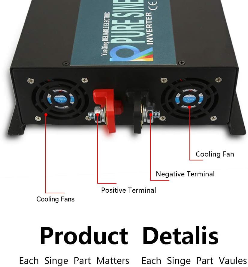 2500W 24VDC to 120VAC Pure Sine Wave Inverter T81347