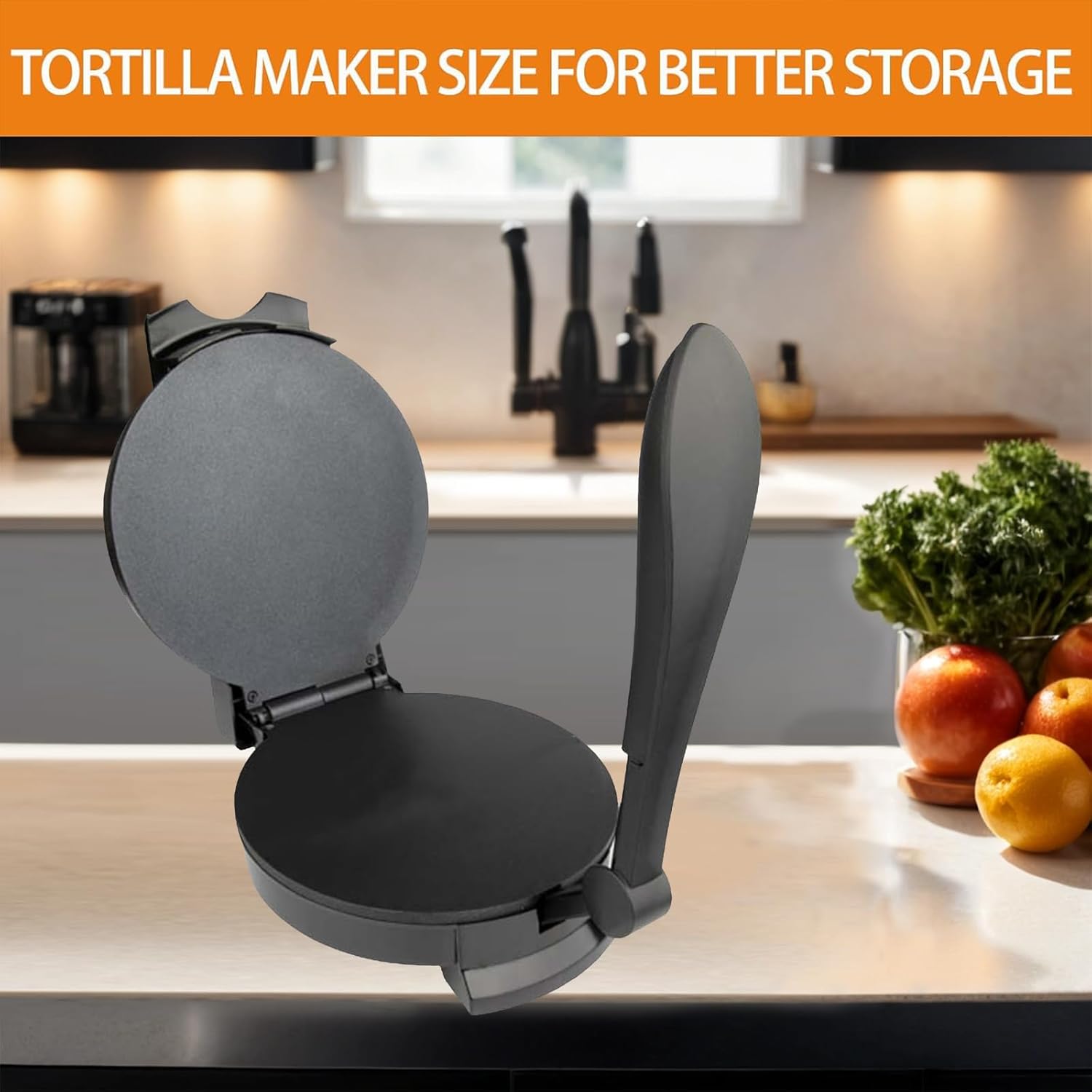 8 Inch Stainless Steel Non-Stick Electric Tortilla Maker R918454