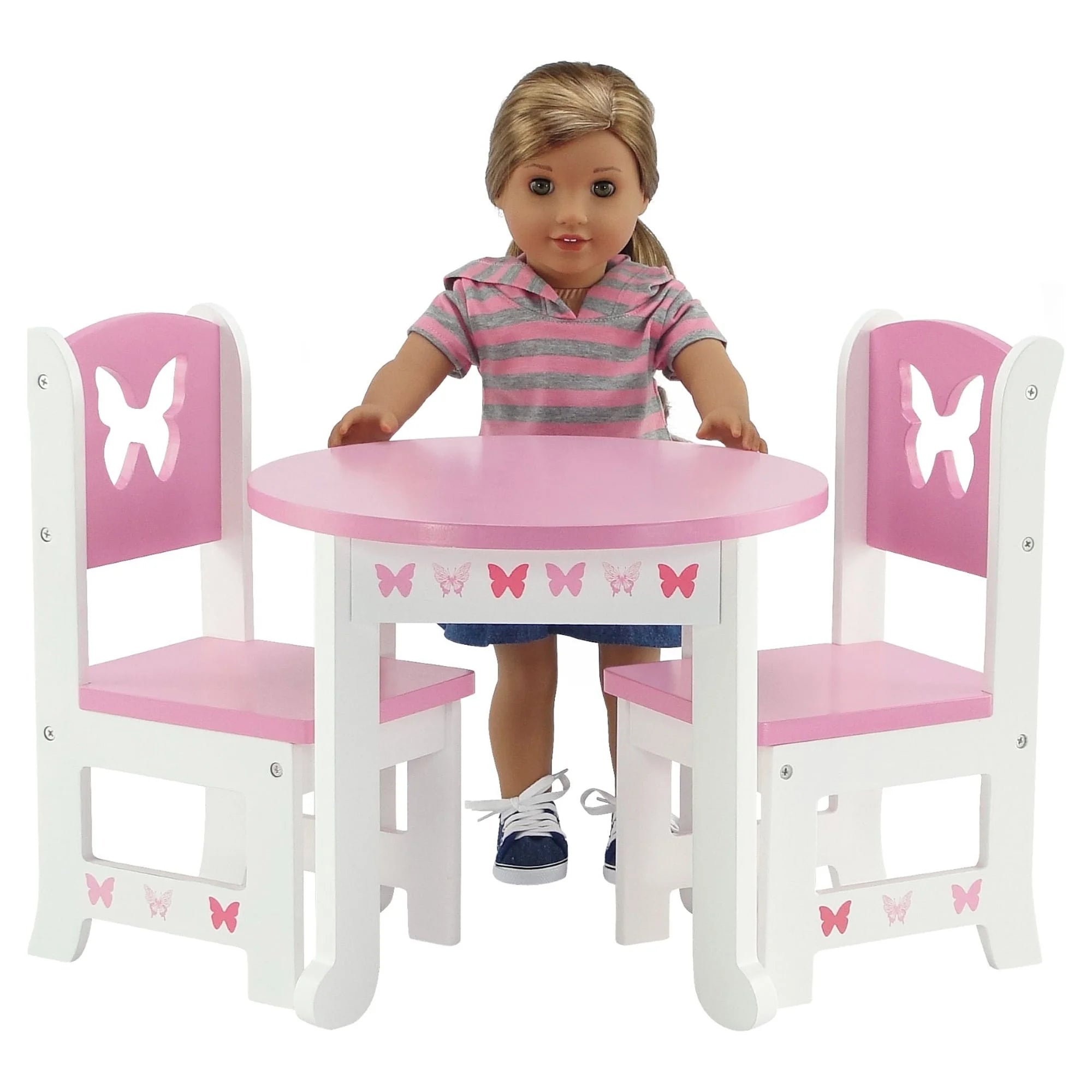 18 Inch Doll Table and 4 Chairs Kitchen Furniture Set Q658206