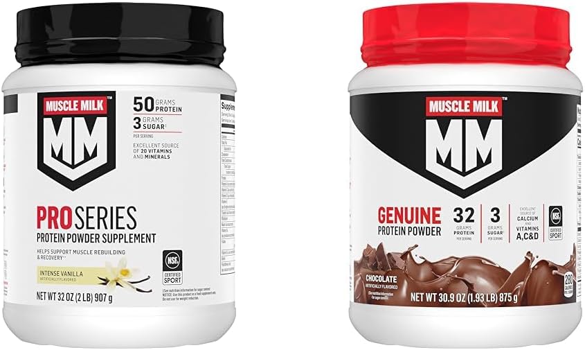 Intense Vanilla Protein Powder, 2 Pound, 11 Servings, 50g Protein U9137