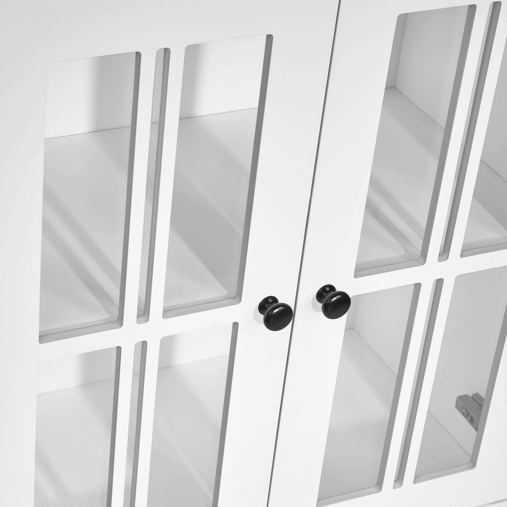 White Two Door Floor Cabinet D8717