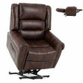 Beige Power Lift Recliner Chair with Adjustable Headrest I4909