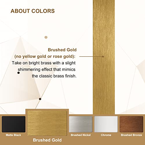 Brushed Gold Irregular Wall Mirror 24x36” Z52719