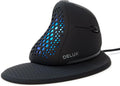 Wired Ergonomic Vertical Mouse with Thumb Wheel, 6 Programmable Buttons, 4000 DPI, Removable Wrist Rest B877