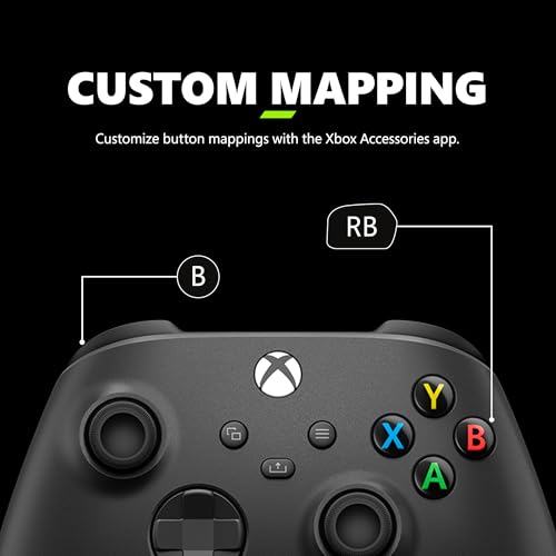 Carbon Black Wireless Gaming Controller with USB-C Cable A602487