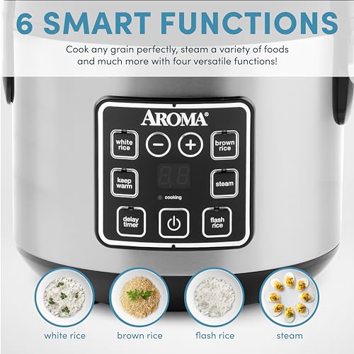 4-Cup Rice Cooker with Stainless Steel Exterior A6945