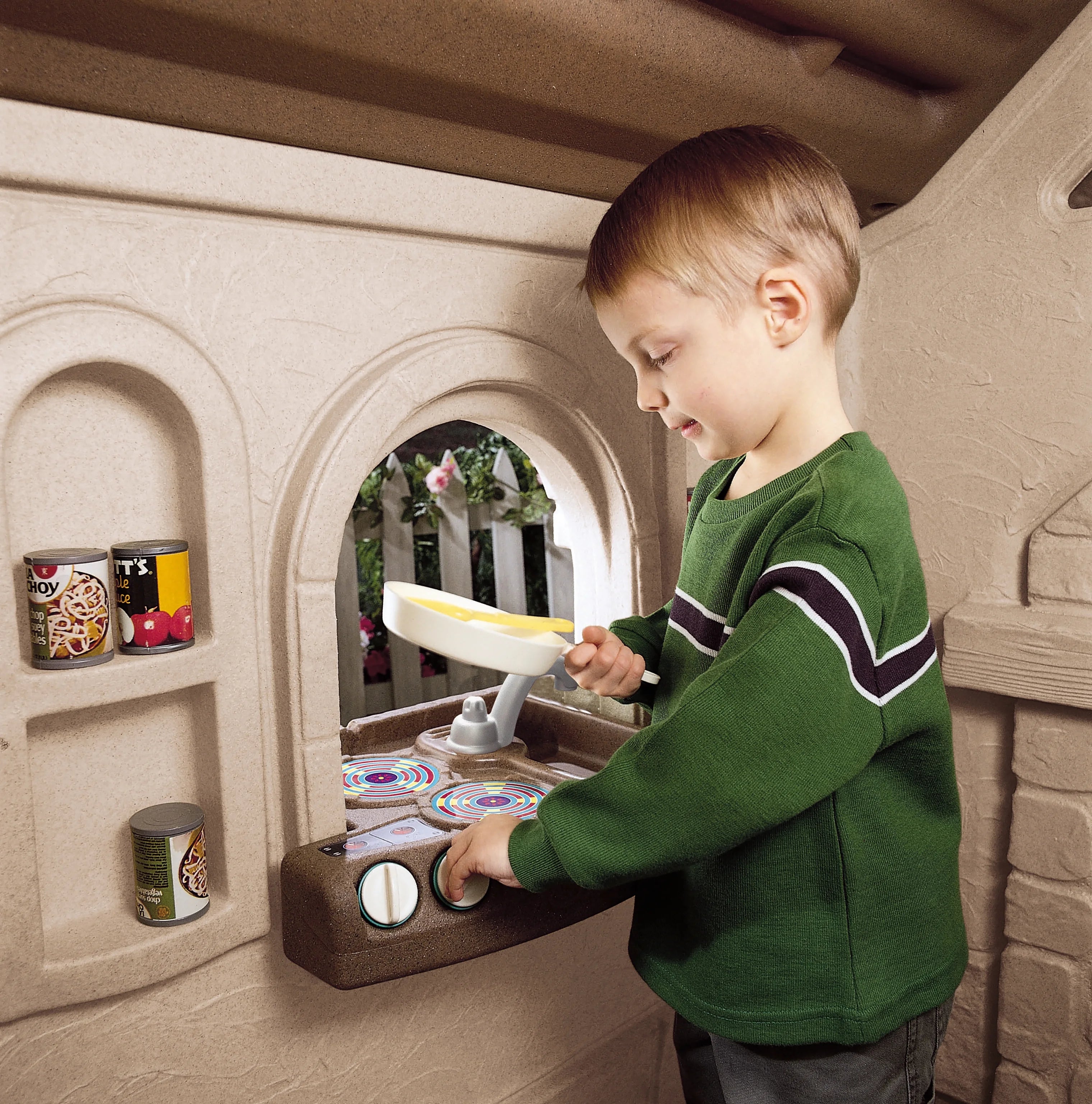 Brown Plastic Kids Playhouse G16937