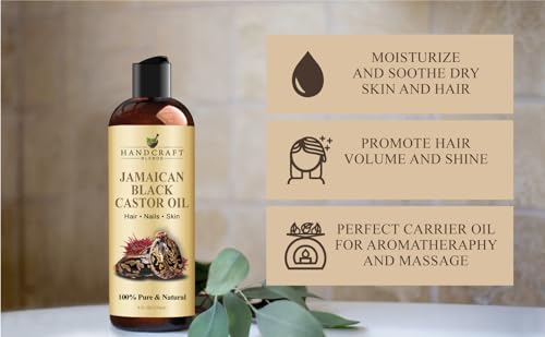 16 Fl Oz 100% Pure Natural Jamaican Black Castor Oil F864