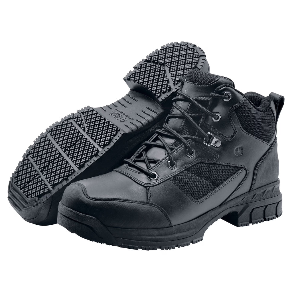 Black Slip Resistant Water Resistant Soft Toe Work Boots O283