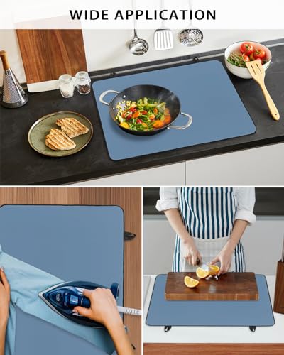 Pure Black Solid Color Stove Top Cover Z434
