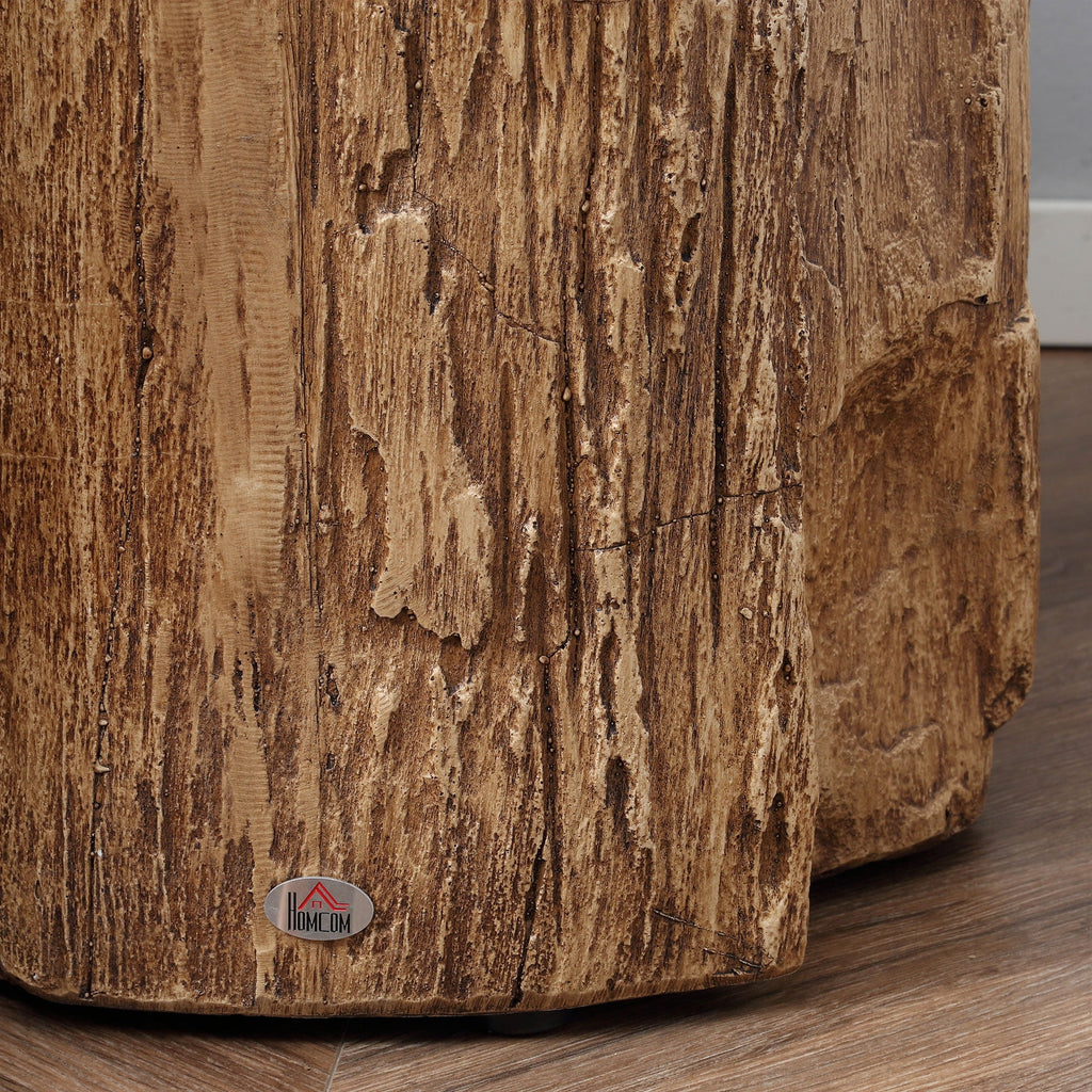 Natural Concrete Side Table Set of 2 Q8949