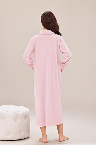 Front Zipper Full-Length Bathrobe M270