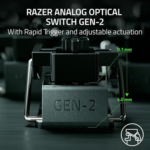 Analog Optical Switch 60% Gaming Keyboard with Doubleshot PBT Keycaps Black L3320