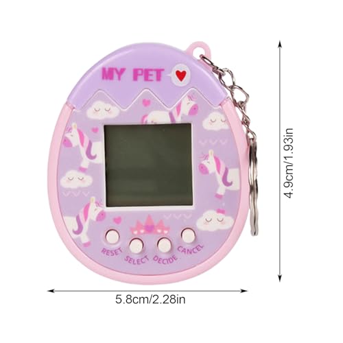 Purple Virtual Electronic Pet Keychain Game Machine X239