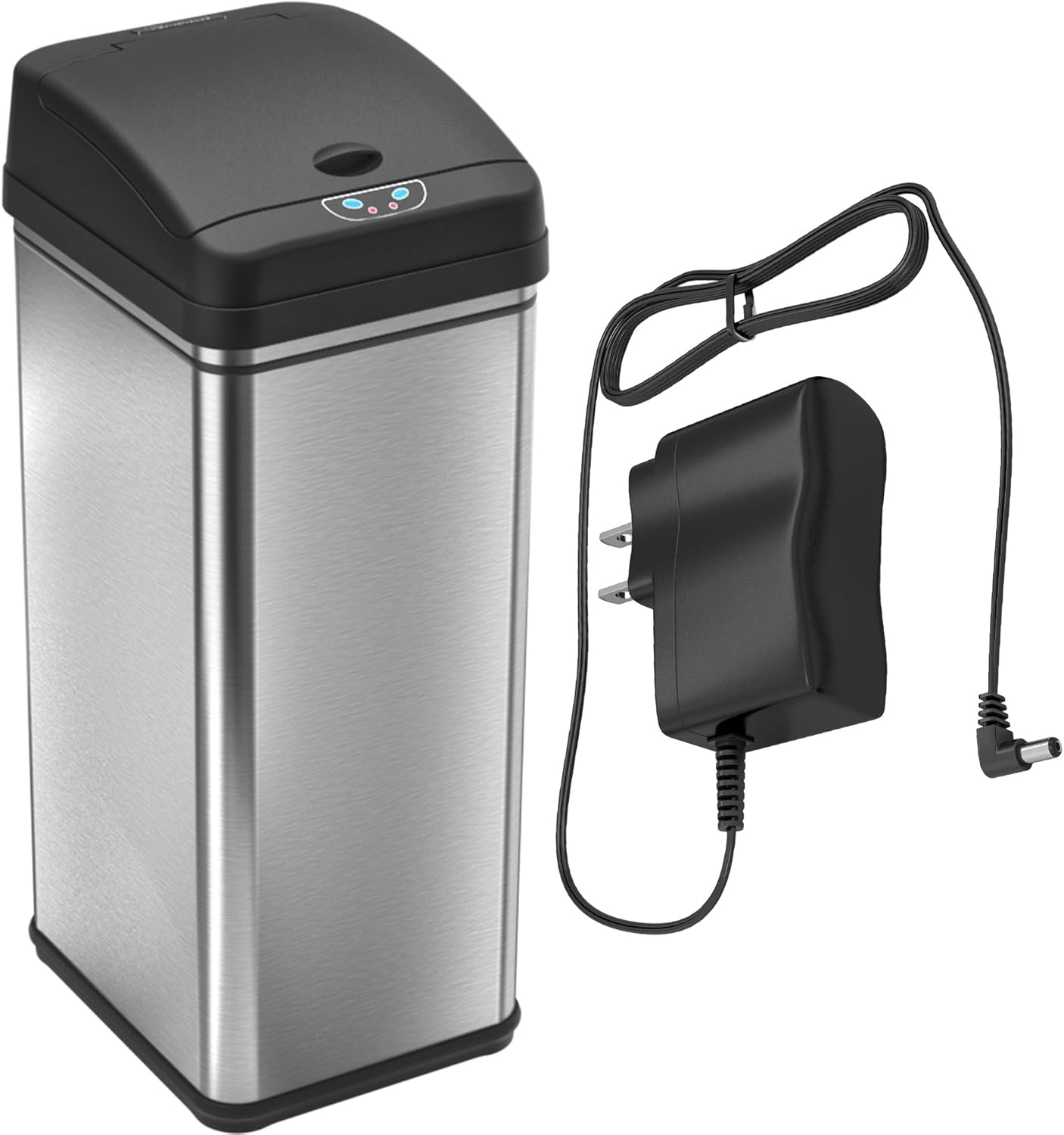 13 Gallon Stainless Steel Automatic Trash Can with Odor Filter B287934