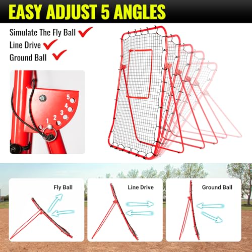 Adjustable Baseball Rebounder Net with Strike Zone W52304