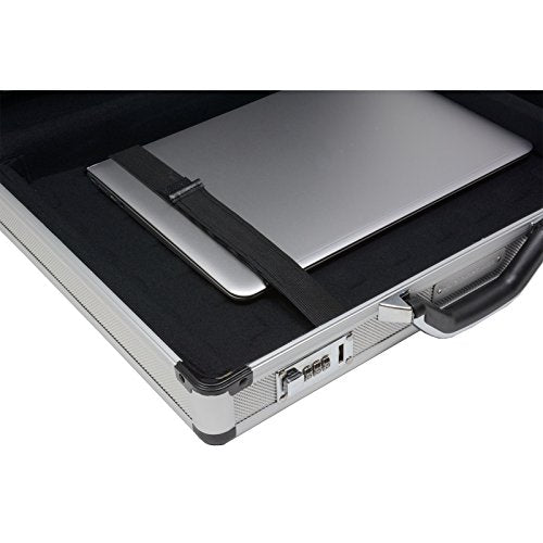 Aluminum Attache Case Padded Laptop Briefcase Combo Lock Hard Sided T6229