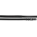 Calf-Lined Reins Full Black Buckle V581