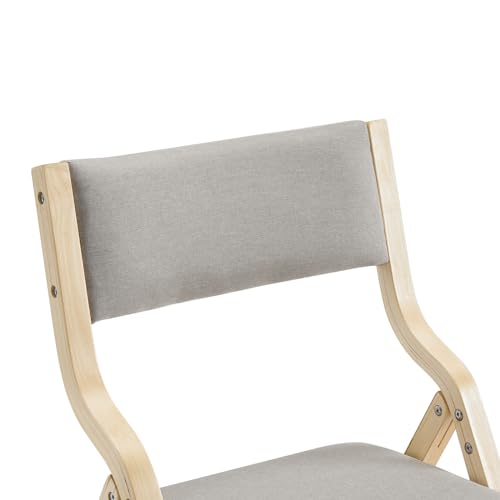 Wooden Padded Folding Chairs 2 Pack with Cushions X25381